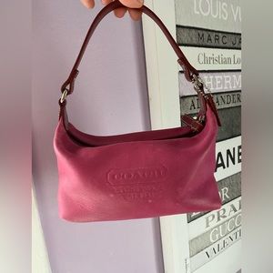 Vintage Original Coach leather mini bag dark pink